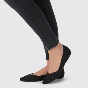 Rothys black solid pointed woman’s flat shoes
